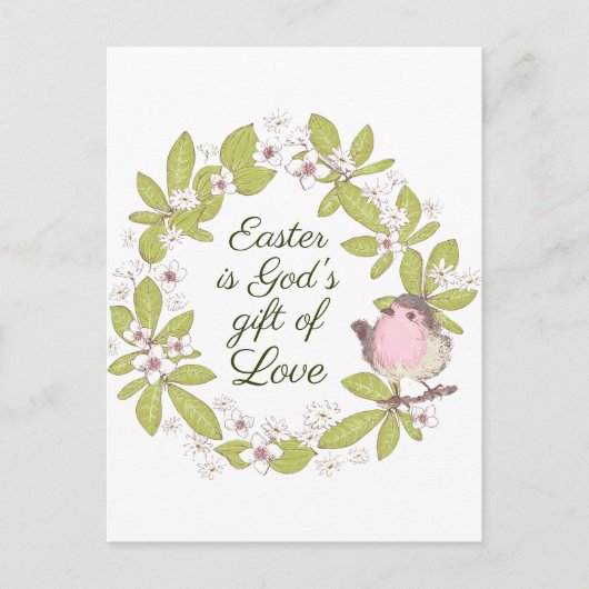 Ostern ist Gottes Geschenk der Liebe Johannes 3:16 Postkarte (Vorderseite)