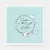 Ostern ist Gottes Geschenk der Liebe, Serviette (Vorderseite)