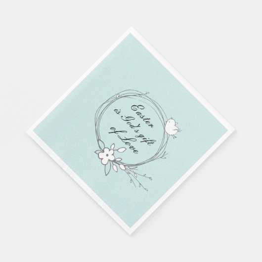 Ostern ist Gottes Geschenk der Liebe, Serviette (Ecke)