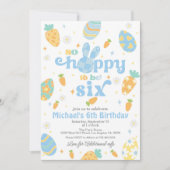 Ostern ist so erfreulich, sechs Jungen zum Geburts Einladung (Vorderseite)