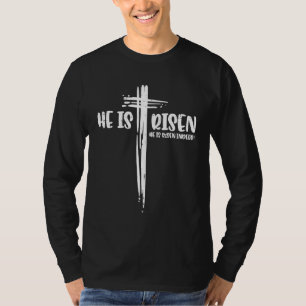 Ostern Jesus Er Ist Wirklich Auferstanden Religiös T-Shirt