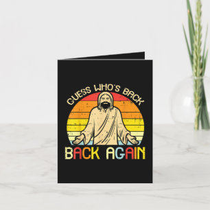 Ostern Jesus Errate Wer ist zurück Religiös Christ Feiertagskarte