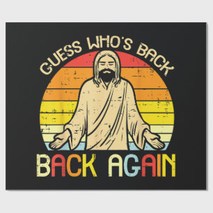 Ostern Jesus Errate Wer ist zurück Religiös Christ Geschenkpapier