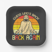 Ostern Jesus Errate Wer ist zurück Religiös Christ Pappteller (Vorderseite)