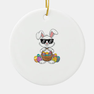 Ostern Jungen Mädchen Kinder Kleinkind Hase Kaninc Keramik Ornament