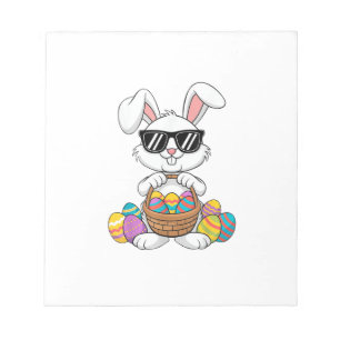 Ostern Jungen Mädchen Kinder Kleinkind Hase Kaninc Notizblock