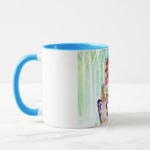 Ostern-Kaninchen-Brunch mit kleinem Mädchen Tasse (Links)