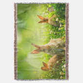 Ostern-Kaninchen Decke (Vorderseite Vertikal)