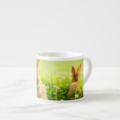Ostern-Kaninchen Espressotasse (Vorderseite Rechts)