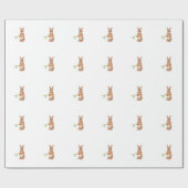 Ostern-Kaninchen Geschenkpapier (Flach)