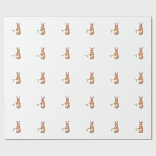 Ostern-Kaninchen Geschenkpapier (Flach)
