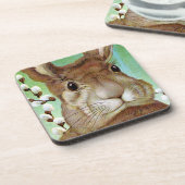 Ostern-Kaninchen Getränkeuntersetzer (Linke Seite)