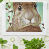 Ostern-Kaninchen Küchentuch (Gefaltet)