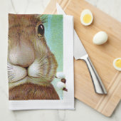 Ostern-Kaninchen Küchentuch (Viertel Falte)
