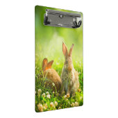 Ostern-Kaninchen Mini Klemmbrett (Schrägansicht)
