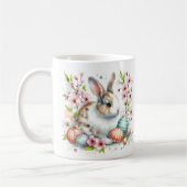 Ostern - Kaninchen mit Aquarellfarbe - Kaffeetasse (Links)