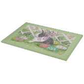 Ostern-Kaninchen und Ei-Schneidebrett Schneidebrett (Ecke)