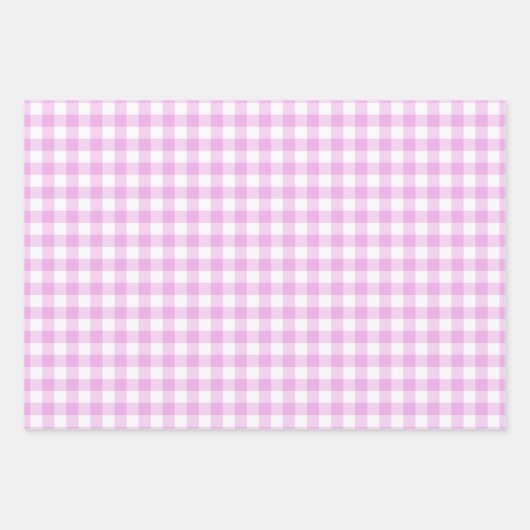 Ostern Kariert und Gingham Geschenkpapier Set (Vorderseite 2)