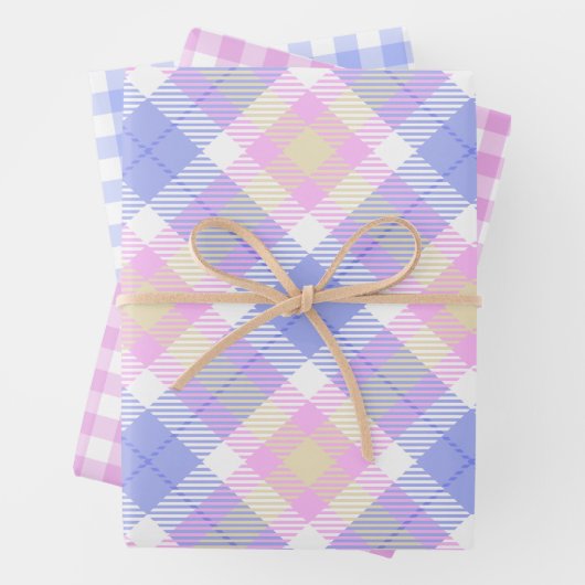 Ostern Kariert und Gingham Geschenkpapier Set (Beispiel)