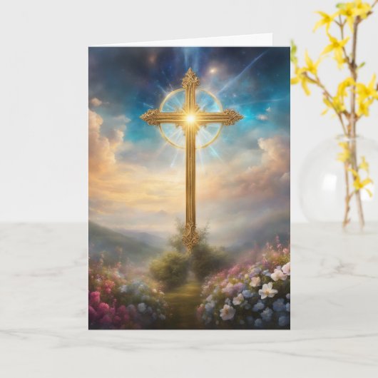 Ostern Karte (Gelbe Blume)