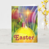 Ostern Karte (Gelbe Blume)