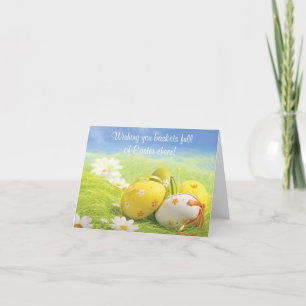 Ostern-Karte - Ihnen Körbe fullof Ostern wünschend Feiertagskarte