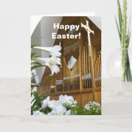 Ostern-Karte - Lilien und Organ Feiertagskarte
