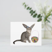 Ostern-Kätzchen-Postkarten Feiertagspostkarte (Stehend Vorderseite)