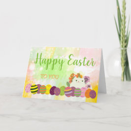 Ostern-Katzen-niedlicher Feiertagskarte