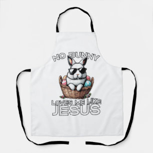 Ostern Kein Hase liebt mich wie Jesus Christliche  Schürze