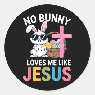 Ostern keine sonnigen Lieben Ich wie Jesus Kinder Runder Aufkleber