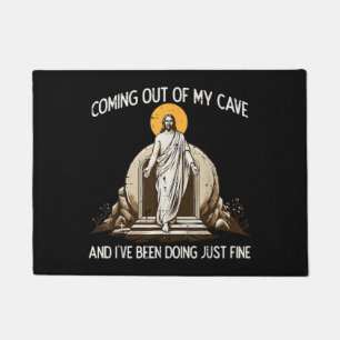 Ostern kommt aus meiner Höhle Jesus Fußmatte