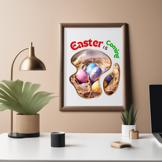 Ostern kommt - Blume Poster