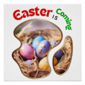 Ostern kommt - Blume Poster (Vorderseite)