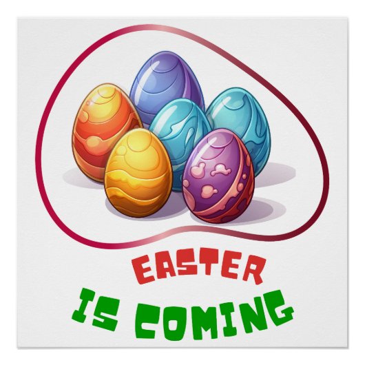 Ostern kommt - Liebe Poster (Vorderseite)