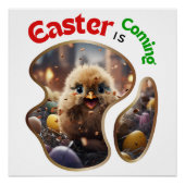 Ostern kommt - Niedliche Eier Poster (Vorderseite)