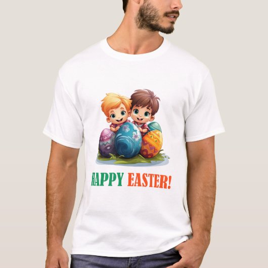 Ostern kommt! Niedliche Liebe T-Shirt (Vorderseite)