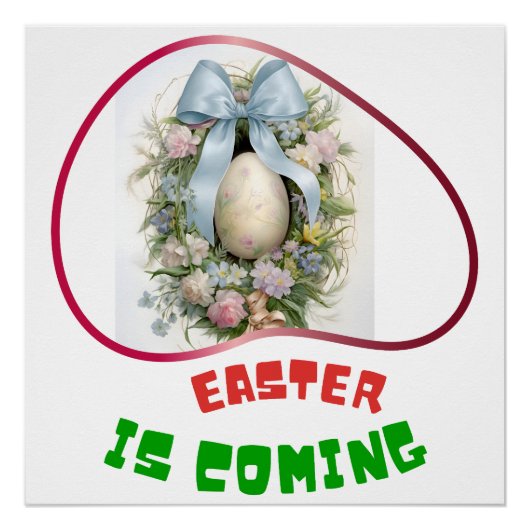 Ostern kommt - Ostern Poster (Vorderseite)