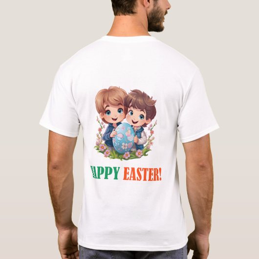 Ostern kommt! Ostertag T-Shirt (Rückseite)