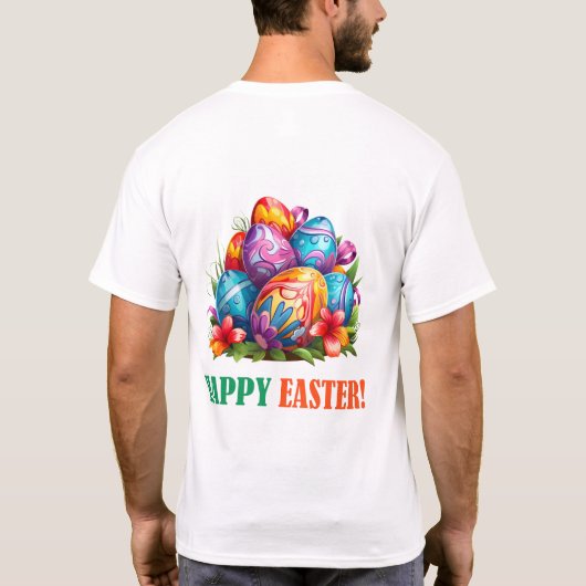 Ostern kommt! Schokolade T-Shirt (Rückseite)