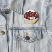 Ostern-Korb mit Schokoladen-Ei-Knopf Button (Beispiel)