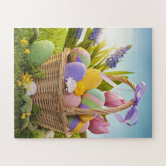 Ostern-Korb Puzzle (Horizontal)