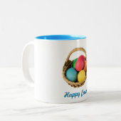 Ostern-Korb-Tasse Zweifarbige Tasse (Vorderseite Links)
