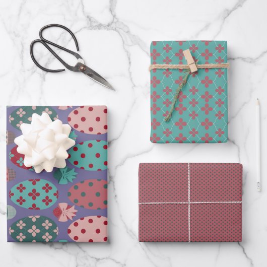 Ostern - Körperpositive Bunnies-Begleitung Geschenkpapier Set (Vorderseite)