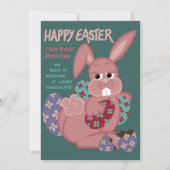 Ostern - Körperpositiver Hasen - Schokoladenoberfl Feiertagskarte (Vorderseite)