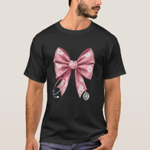 Ostern Krankenpflegerin Florale Kokette Schleife S T-Shirt