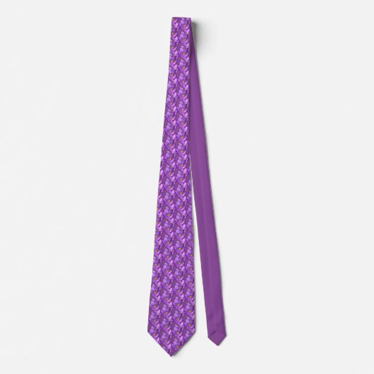 Ostern Krawatte Crocus Blume Necktie Ostern Gesche (Vorderseite)