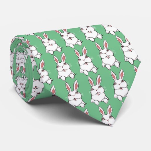 Ostern Krawatten Ostern Bunny Necktie Custom Oster (Gerollt)