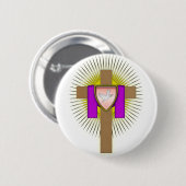 Ostern-Kreuz Button (Vorne & Hinten)