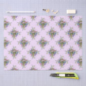 Ostern-Kreuz und BlumenmusterSeidenpapier Seidenpapier (Handwerk)